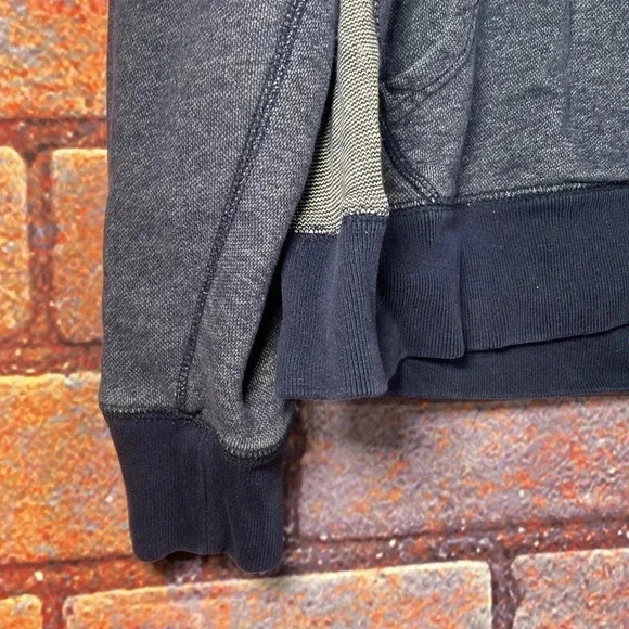 J.Crew Vintage Fleece Sweatshirt Hoodie Navy Size Large - Picture 2 of 6